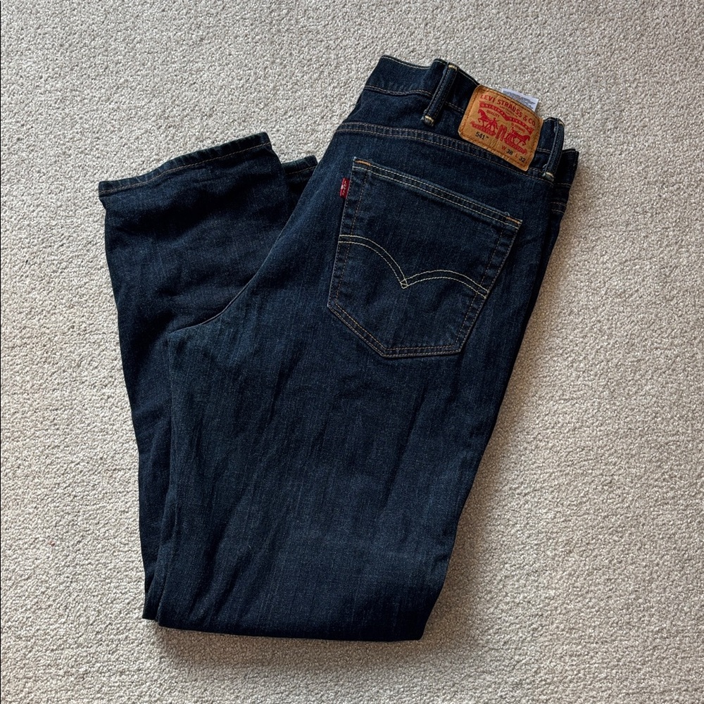 Levi's Men's Dark Blue Straight Jeans